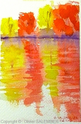 Reflets sur la Deule