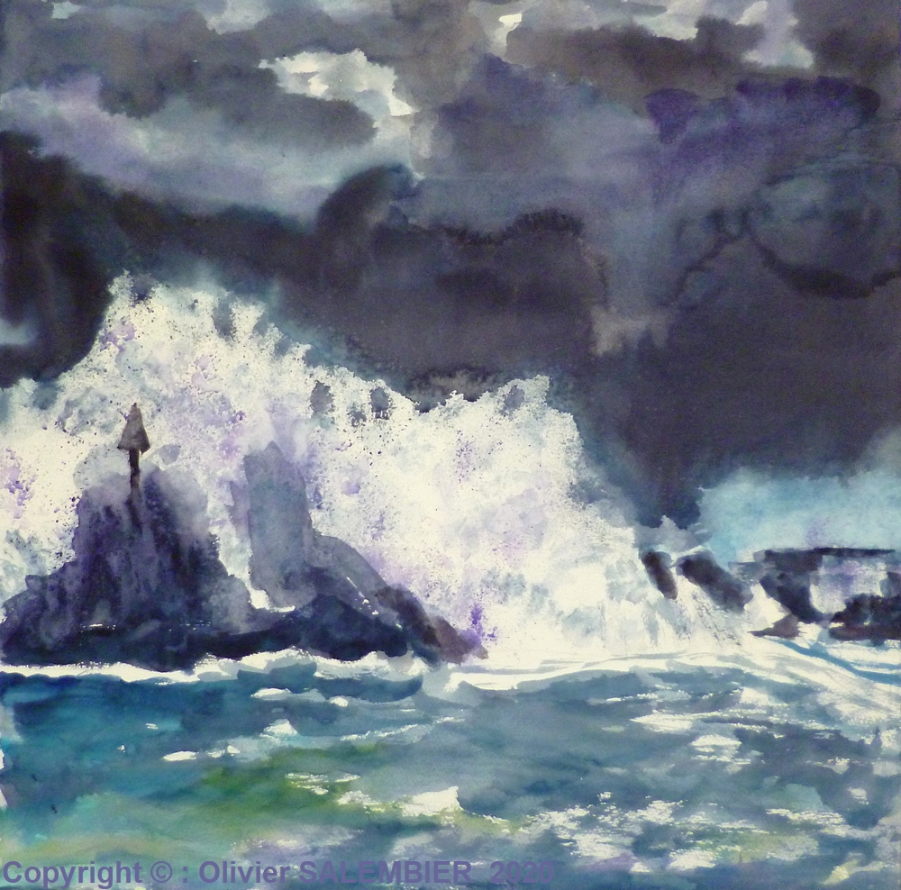 Temp&eflex;te sur le port de morgat